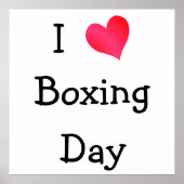 I Love Boxing Day Poster (Voorkant)