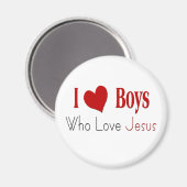 I Love Boys Magneet (Voorkant / Achterkant)