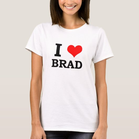 I Love Brad T-shirt (Voorkant)
