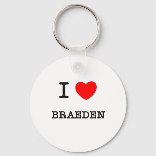 I Love Braeden Sleutelhanger (Voorkant)