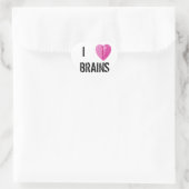 I Love Brains Hart Sticker (Tas)