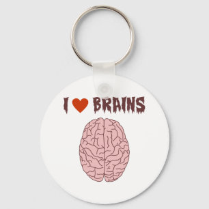 I Love Brains Sleutelhanger