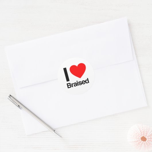 I Love Braise Ronde Sticker (Envelop)