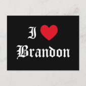 I Love Brandon Briefkaart (Voorkant)