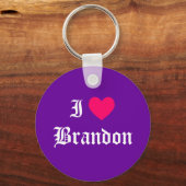 I Love Brandon Sleutelhanger (Voorkant)