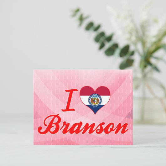 I Love Branson, Missouri Briefkaart (Staand voorkant)