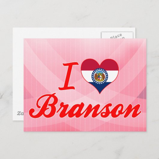 I Love Branson, Missouri Briefkaart (Voorkant / Achterkant)