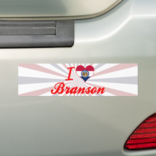 I Love Branson, Missouri Bumpersticker (Op auto)
