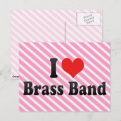 I Love Brass Band Briefkaart (Voorkant / Achterkant)