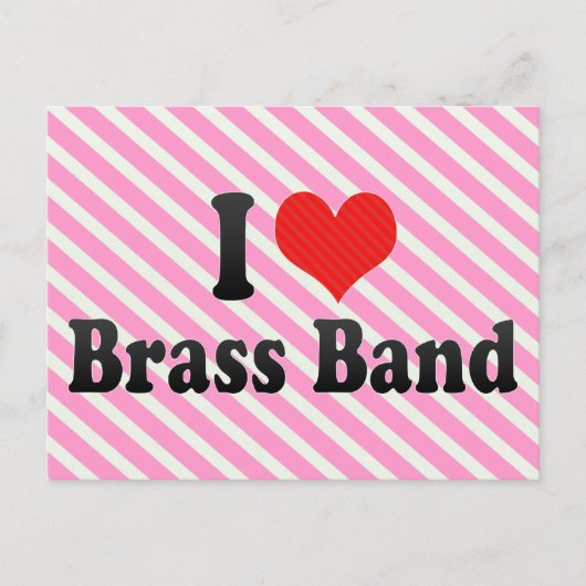 I Love Brass Band Briefkaart (Voorkant)