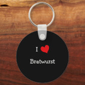 I Love Bratwurst Sleutelhanger (Voorkant)