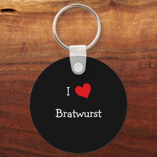 I Love Bratwurst Sleutelhanger (Voorkant)