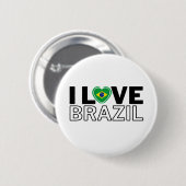 I LOVE BRAZIL - For real Brazilians. Ronde Button 5,7 Cm (Voorkant /achterkant)