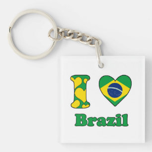 I love Brazil Sleutelhanger