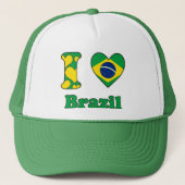 I love Brazil Trucker Pet (Voorkant)