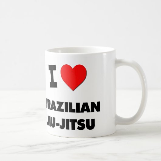 I Love Brazililian Jiu-Jitsu Koffiemok (Rechts)
