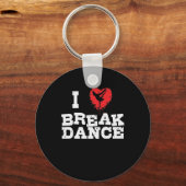 I Love Breakdans and Hip-Hop Sleutelhanger (Voorkant)