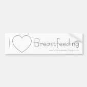 I Love Breastfeed Bumpersticker (Voorkant)