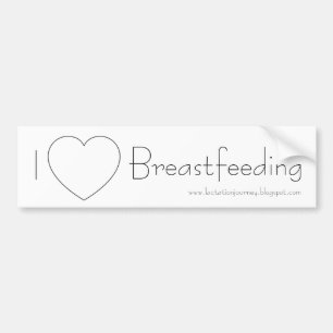 I Love Breastfeed Bumpersticker