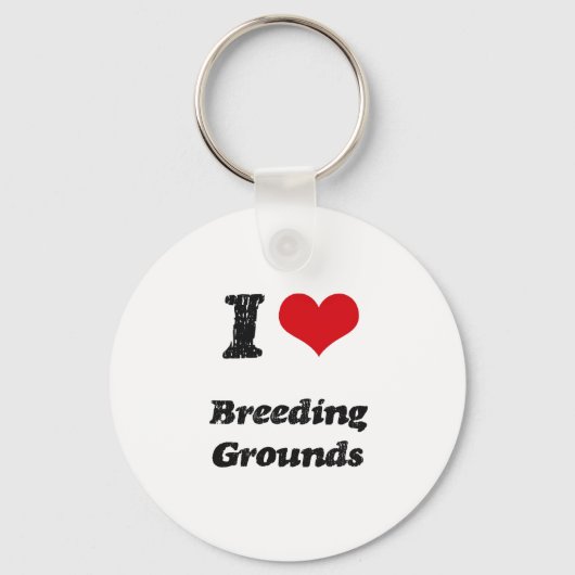 I Love BREEDING GROUNDS Sleutelhanger (Voorkant)