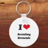 I Love BREEDING GROUNDS Sleutelhanger (Voorkant)