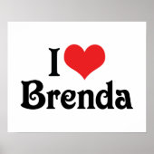 I Love Brenda Poster (Voorkant)