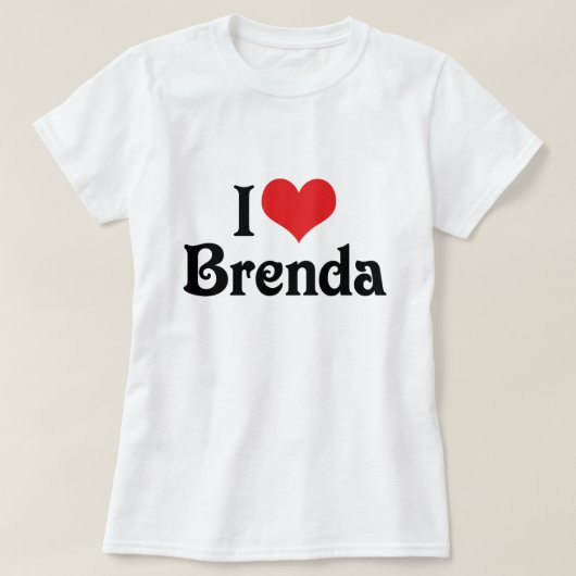 I Love Brenda T-shirt (Design voorkant)