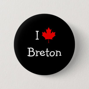 I Love Breton Ronde Button 5,7 Cm