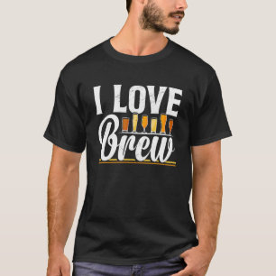 I Love Brew Valentijnsdag Brewing Hobbyist Beer T-shirt