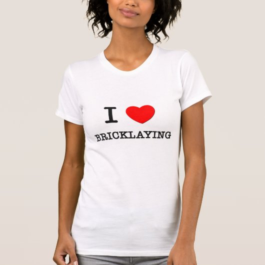 I Love Bricklay T-shirt (Voorkant)
