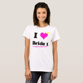 I Love Bride 1 Hanes Casual Comfort T-shirt (Voorkant volledig)
