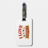 I Love Bridge Card Game Player Bagagelabel (Achterkant verticaal)