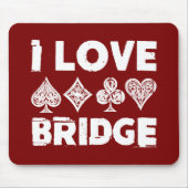 I Love Bridge Card Game Player Muismat (Voorkant)