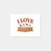I Love Bridge Card Game Player Post-it® Notes (Voorkant)