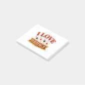 I Love Bridge Card Game Player Post-it® Notes (Schuin)