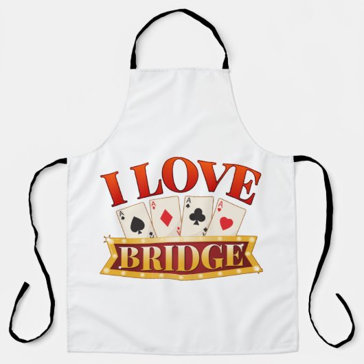 I Love Bridge Card Game Player Schort (Voorkant)