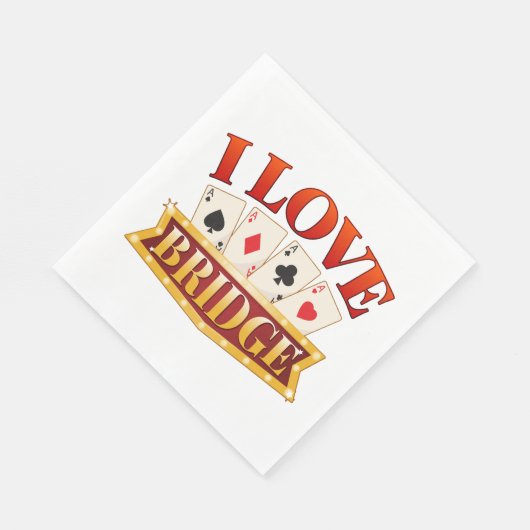 I Love Bridge Card Game Player Servet (Hoek)