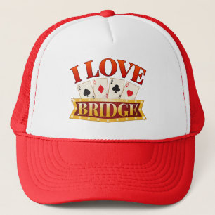 I Love Bridge Card Game Player Trucker Pet