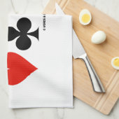 I Love Bridge Card Suits Bridge Attitude Theedoek (Quarter Fold)