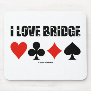 I Love Bridge (Vier kaarteenheden) Muismat
