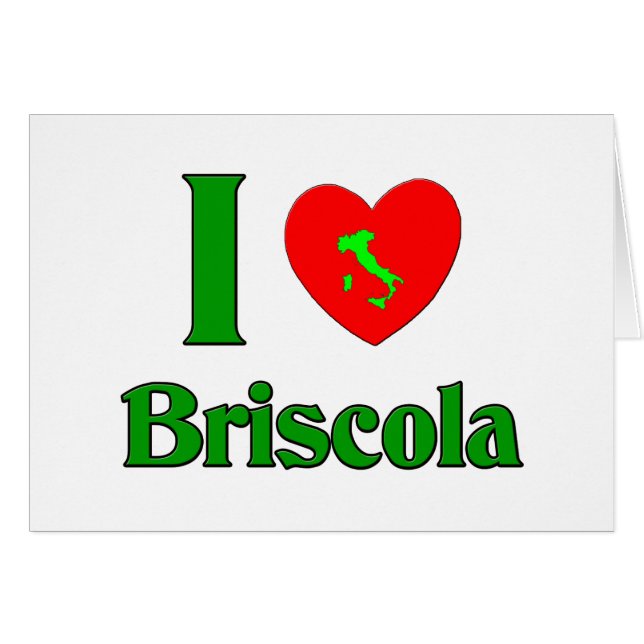 I Love Briscola (Voorkant Horizontaal)