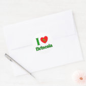 I Love Briscola Ronde Sticker (Envelop)