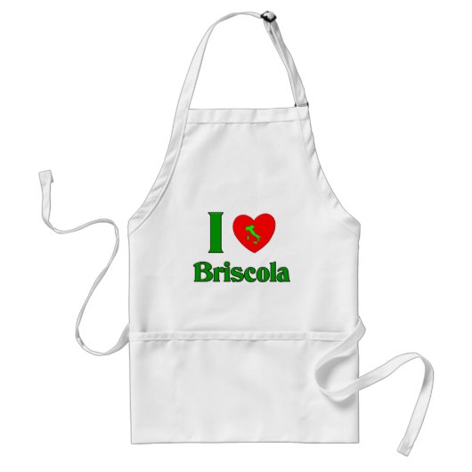 I Love Briscola Standaard Schort (Voorkant)