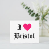 I Love Bristol Briefkaart (Staand voorkant)