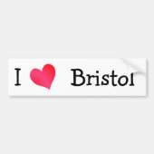 I Love Bristol Bumpersticker (Voorkant)