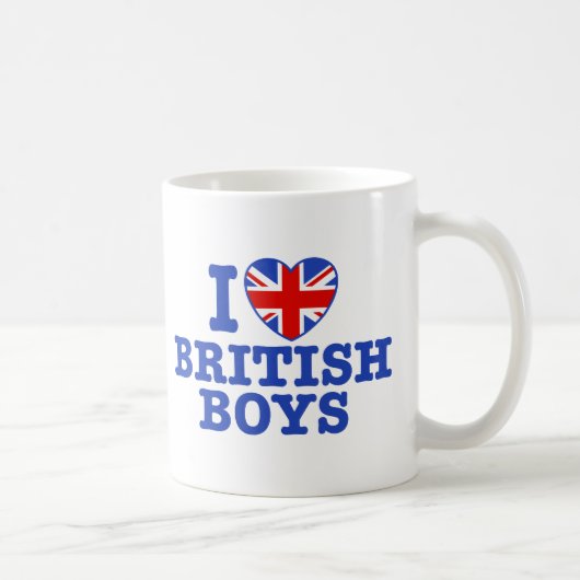 I Love British Boys Koffiemok (Rechts)