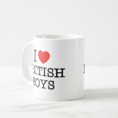 I Love British Boys Koffiemok (Voorkant links)