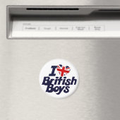 I Love British Boys Magneet (Insitu (Vaatwasser))