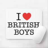 I Love British Boys Muismat (Met muis)