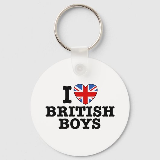 I Love British Boys Sleutelhanger (Voorkant)
